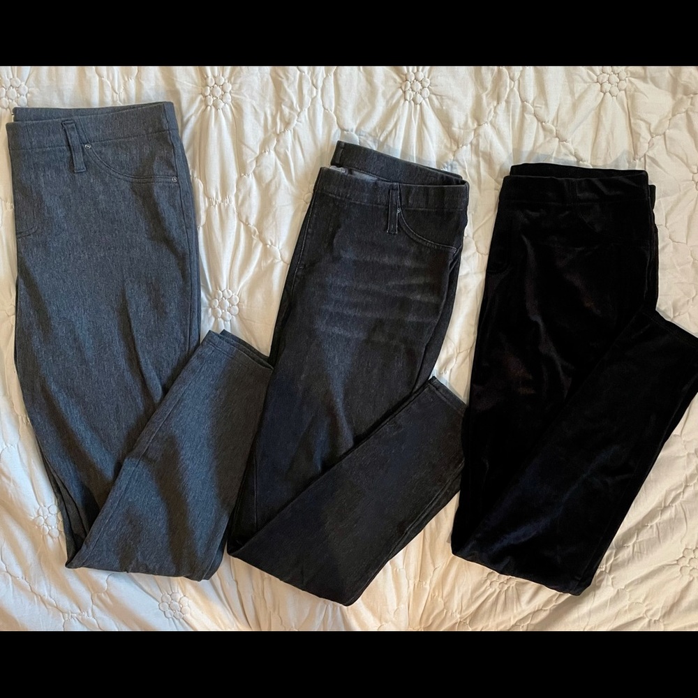 3 pairs of Time & Tru Jeggings
